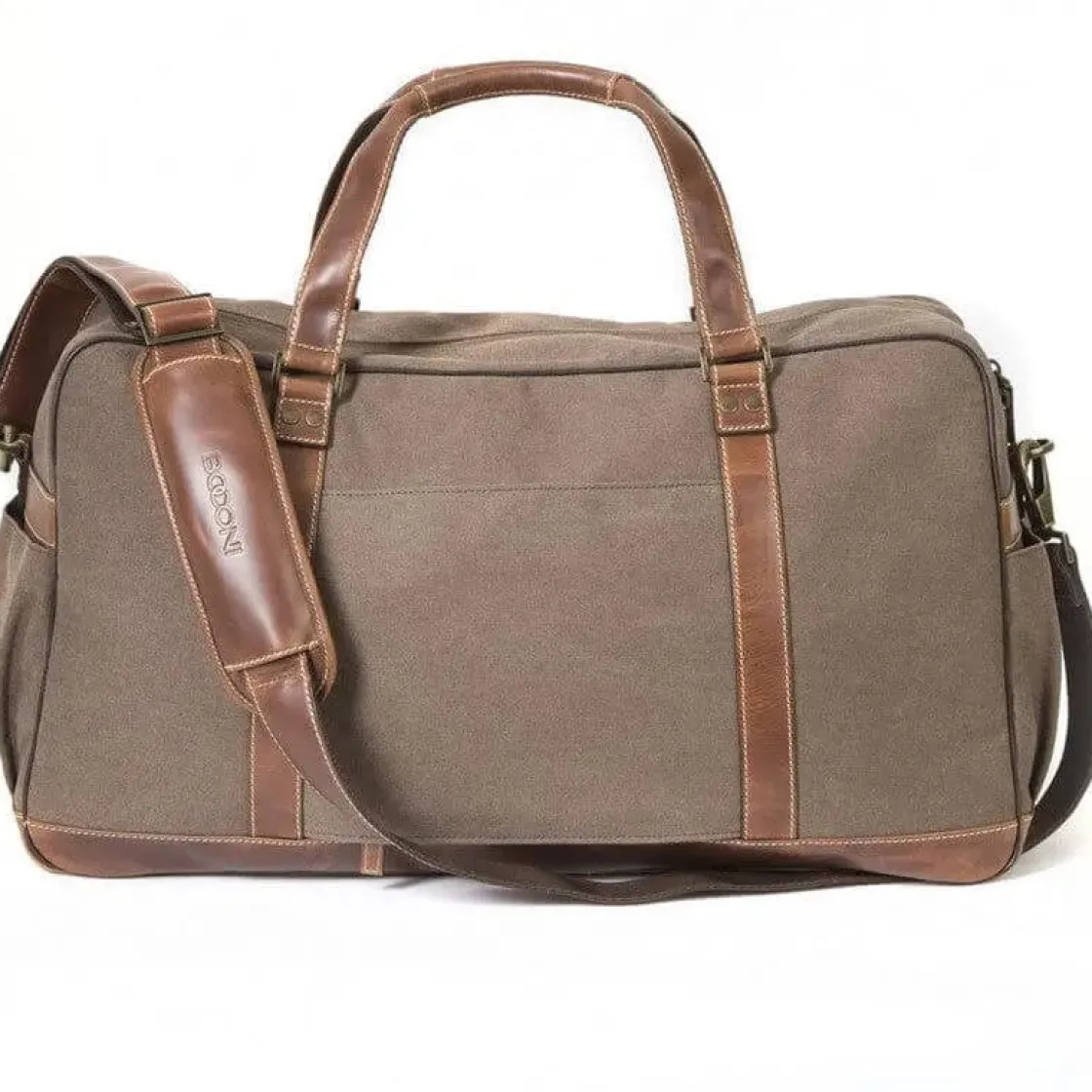 Online Boconi Bryant LTE Getaway Duffel Antique Mahogany w/ Heather Brown