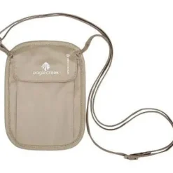 New Eagle Creek RFID Blocker Neck Wallet Tan