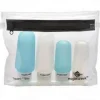 Hot Eagle Creek Silicone Bottle Set Clear/Aqua