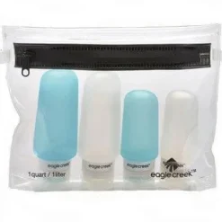 Hot Eagle Creek Silicone Bottle Set Clear/Aqua