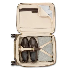 New Hartmann Tweed Domestic Carry On Spinner Natural Tweed