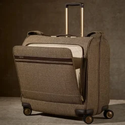 Hot Hartmann Tweed Spinner Garment Bag Natural Tweed