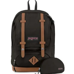 New Jansport Baughman Backpack Black Canvas