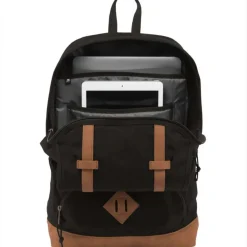 New Jansport Baughman Backpack Black Canvas