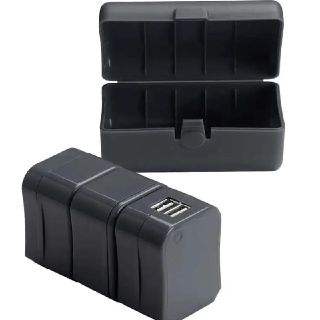 Clearance Lewis N Clark Lewis N. Clark Adapter Plug Kit With Dual USB Black