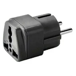 Clearance Lewis N Clark Lewis N. Clark Grounded Europe Adapter Black