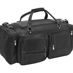 Clearance Piel Leather 24" Duffel with Pockets