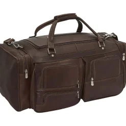 Clearance Piel Leather 24" Duffel with Pockets