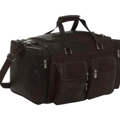 Best Piel Leather Carry-on Duffel Bag with Pockets