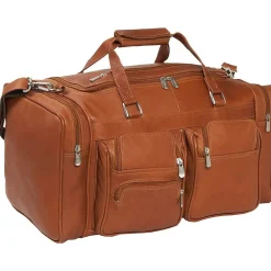 Best Piel Leather Carry-on Duffel Bag with Pockets