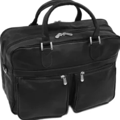 New Piel Leather Checkpoint Friendly Brief Overnighter