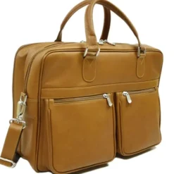 New Piel Leather Checkpoint Friendly Brief Overnighter