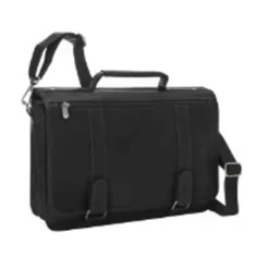New Piel Leather Double Loop Leather Laptop Briefcase