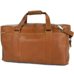 Outlet Piel Leather Extra Large Zip Pocket Duffel