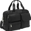 Outlet Piel Leather Multi-Pocket Carry-On