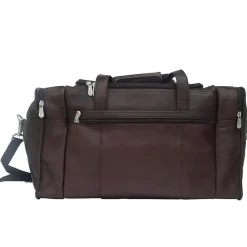 Clearance Piel Leather Travel Duffle with Side Pocket