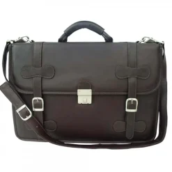 Discount Piel Leather XXL Flap-Over Laptop Portfolio