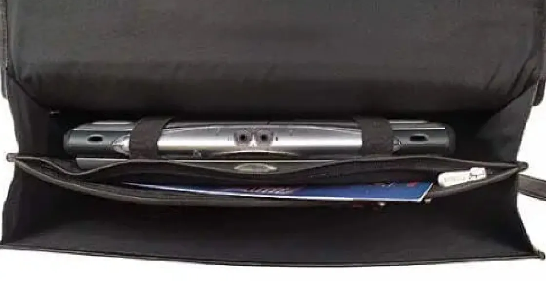 Discount Piel Leather XXL Flap-Over Laptop Portfolio