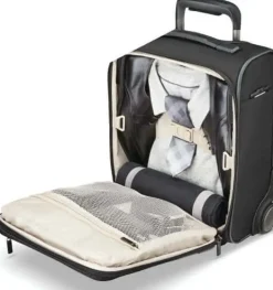 Fashion Samsonite Silhouette 17 2-Wheeled Underseater Black